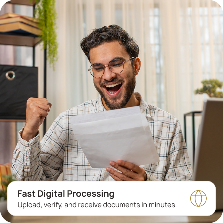 Smarter, faster, and fully digital document solutions designed for modern applicants.