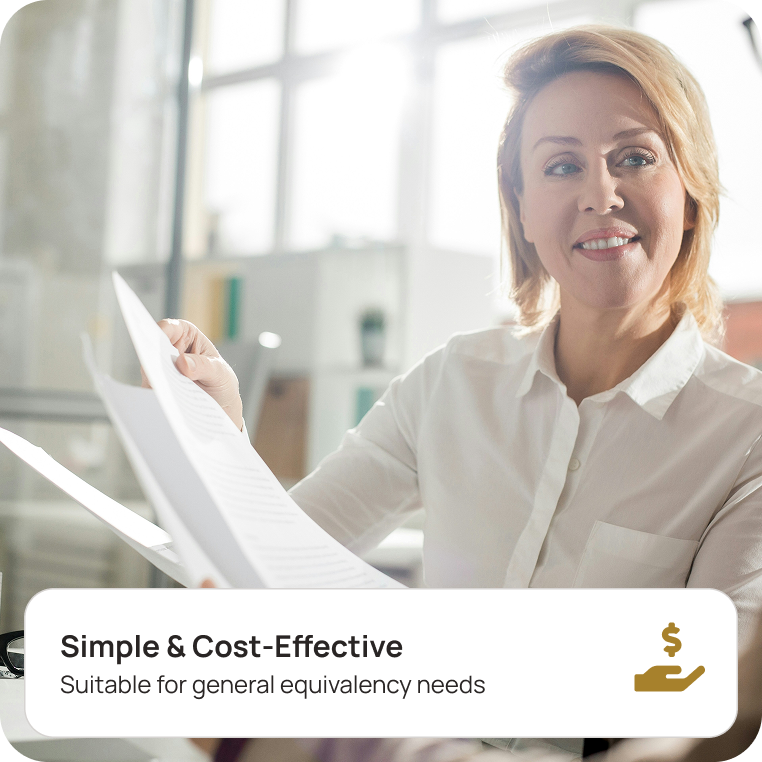 General (Document-by-Document) Summary of your education and its U.S. equivalency